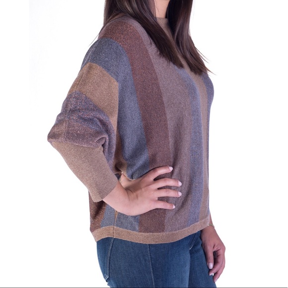 Alice + Olivia Sweaters - NEW Shimmery Striped Sweater Alice + Olivia Sweaters - NEW Shimmery Striped Sweater