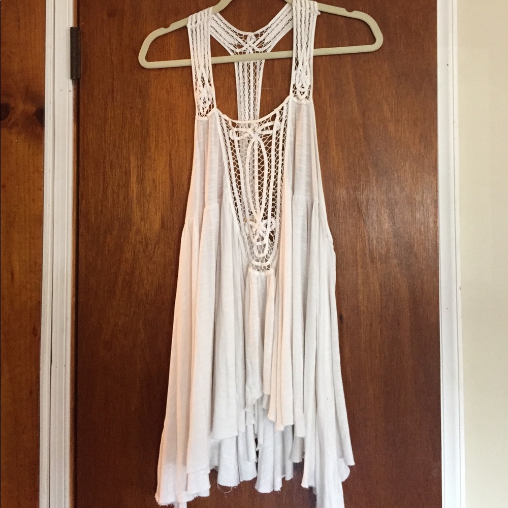 Free People Crochet tank top