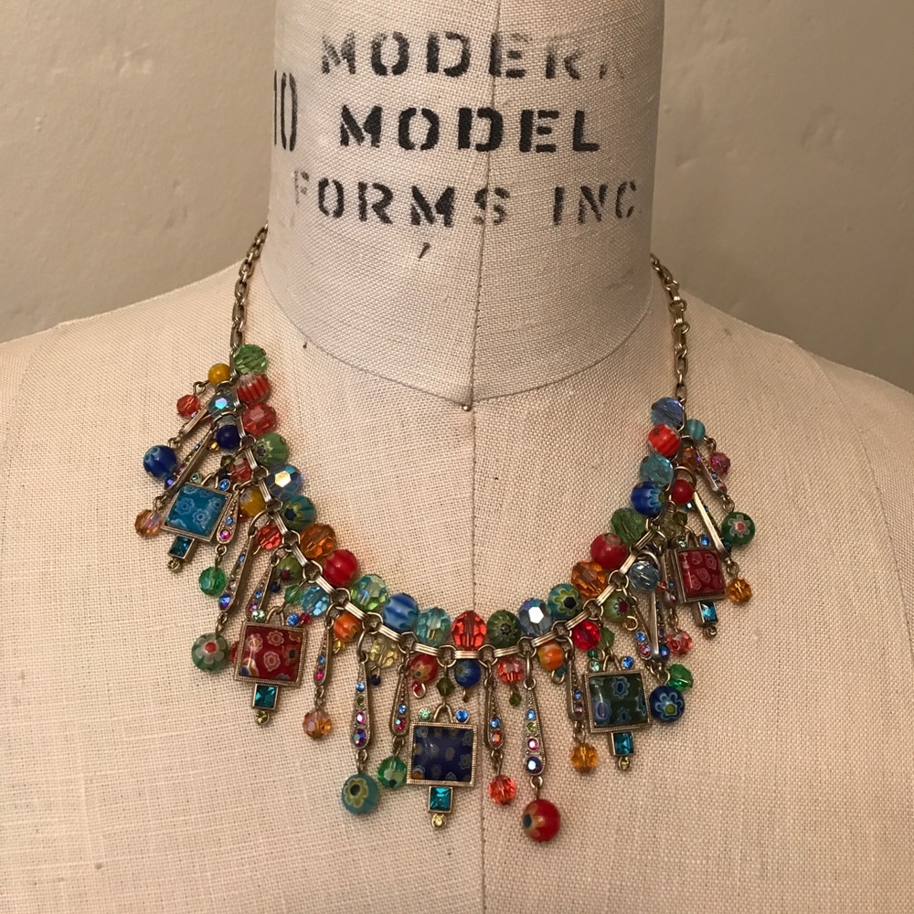Sweet Romance USA colorful statement necklace.