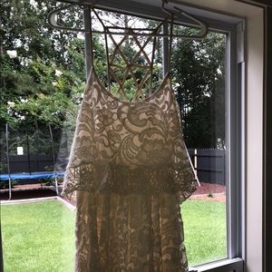 EUC Gianni Bini Lace Ivory Dress