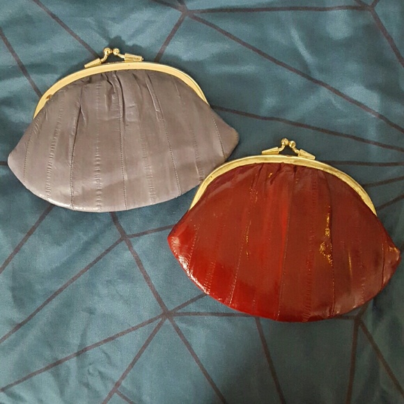 Handbags - VINTAGE eelskin coin purses