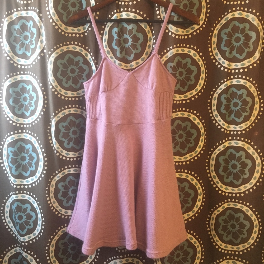 Strapless Knitted Pink Dress