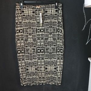 Tribal Print Midi-Skirt BRAND NEW with tags!