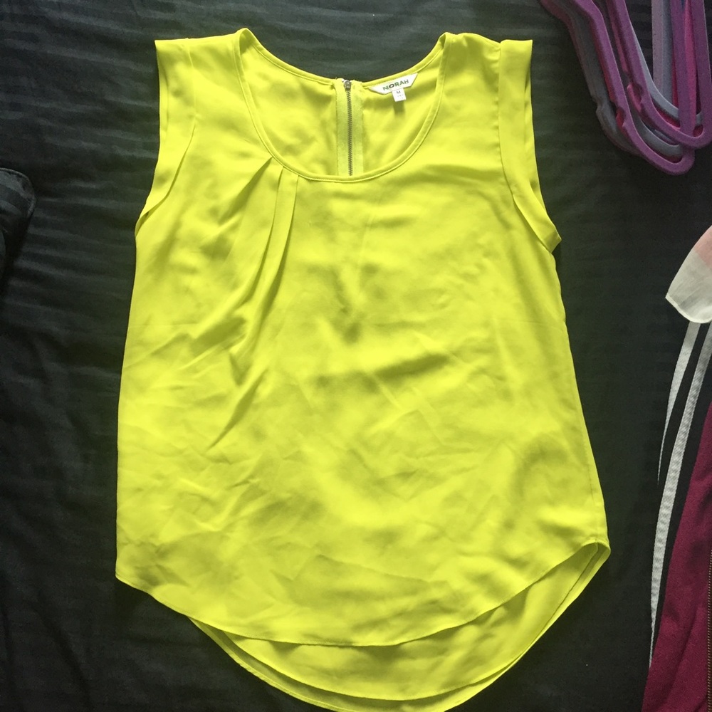 Lime yellow blouse