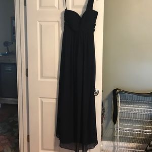 Navy blue long dress
