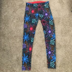 Lorna Jane firework leggings pants small