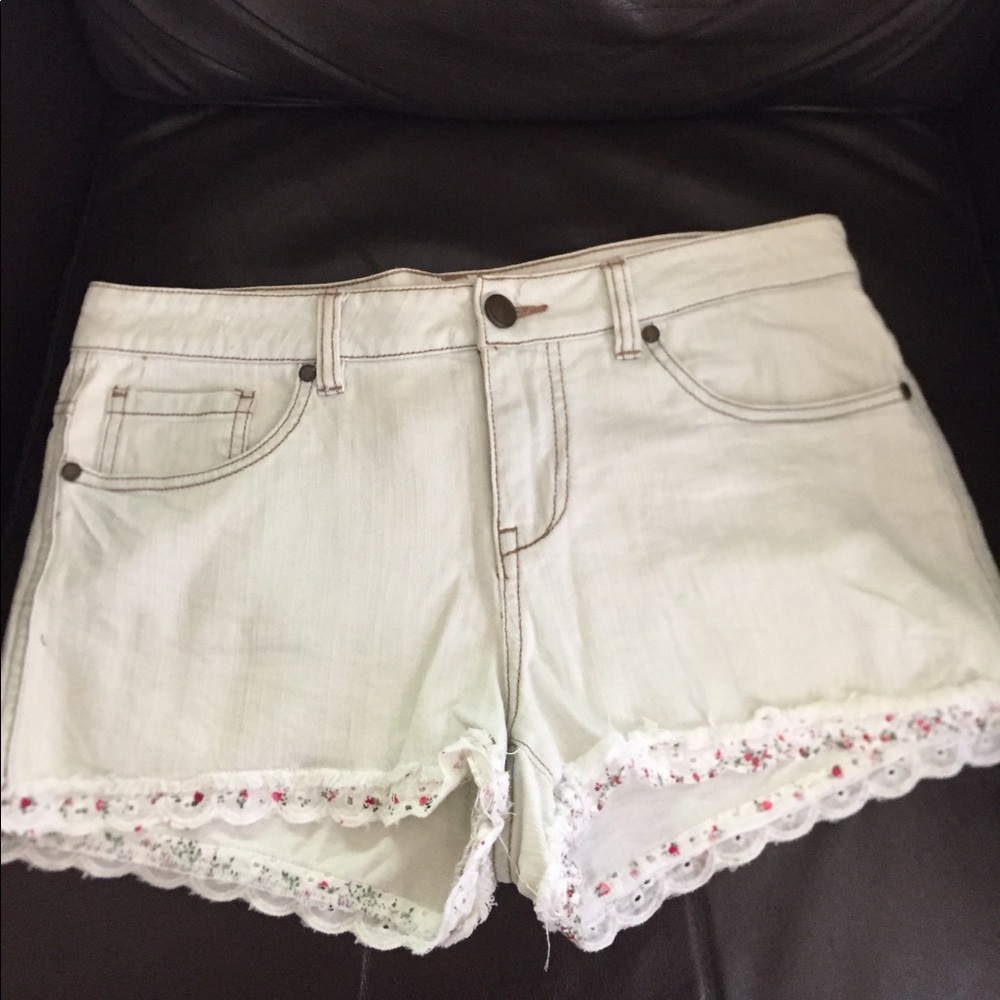 Very light almost white denim