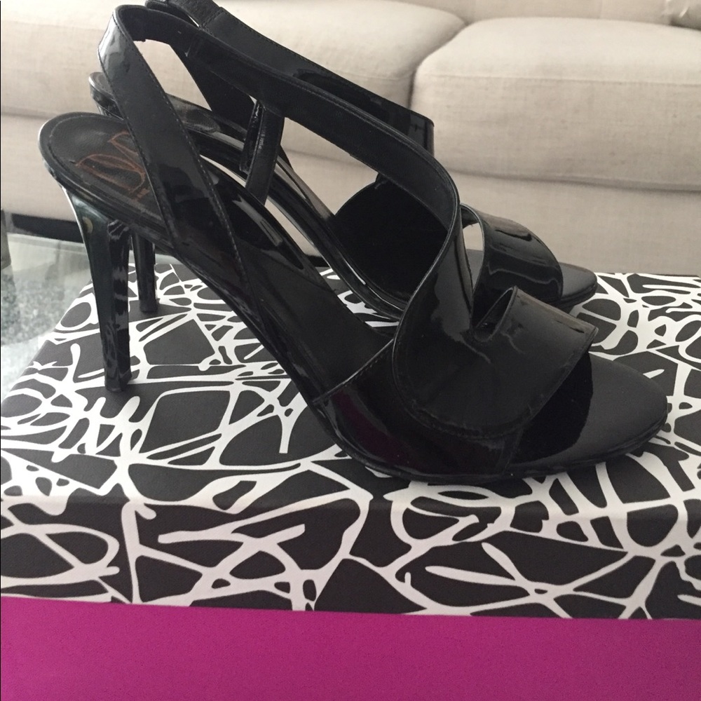Diane von furstenburg black heel with bag +box - Picture 4 of 8