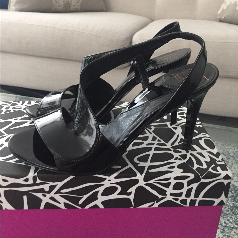 Diane von furstenburg black heel with bag +box - Picture 6 of 8