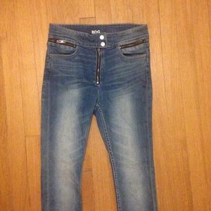 BDG High Rise Jeans with Snaps & Exposed Zipper