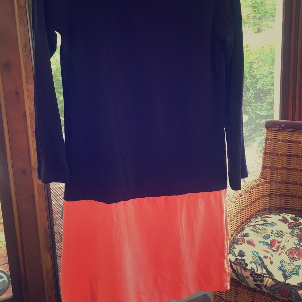 JCREW cotton 3/4 length sleeve mini dress.