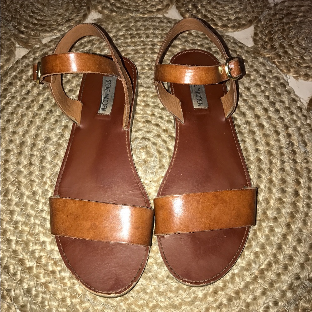 TEMPORARY PRICE DROP ; Steve Madden Brown Sandals