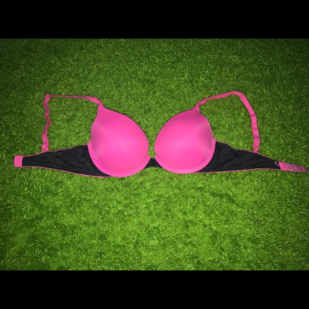 Pink push up bra.