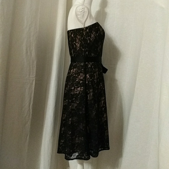 FINAL PRICE: Like New Lace Cocktail Dress w/straps - Picture 5 of 7