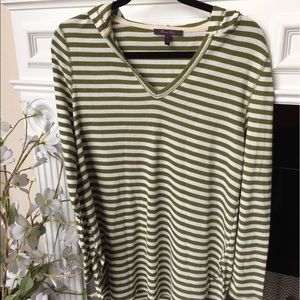 Olivia Sky Ribbed Shirttail Hoodie