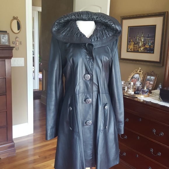 ❤CHESTER❤ LEATHER COAT - Picture 2 of 8