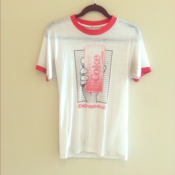 Vintage Cherry Coke Ringer Tee - Picture 1 of 6
