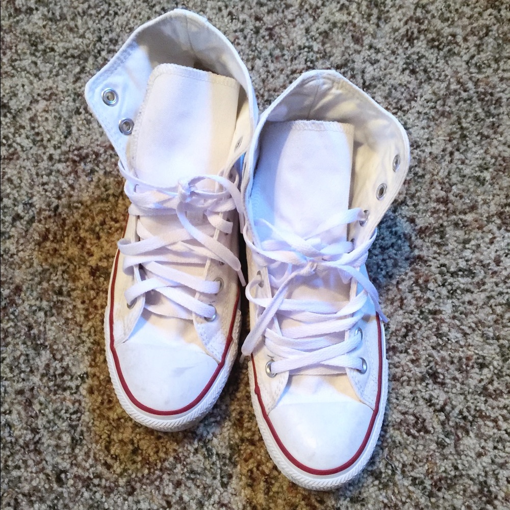 White High Top Converse