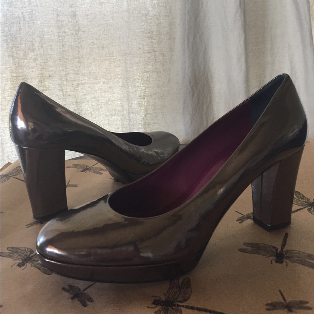 Metallic Coach heels