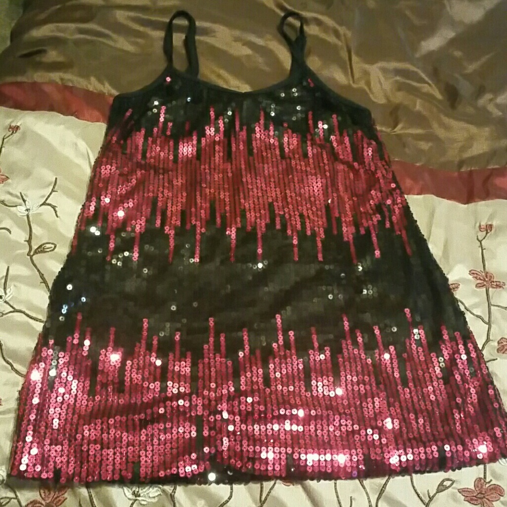 Sequined tank