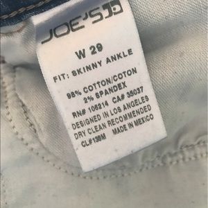 Joe skinny jeans size 29