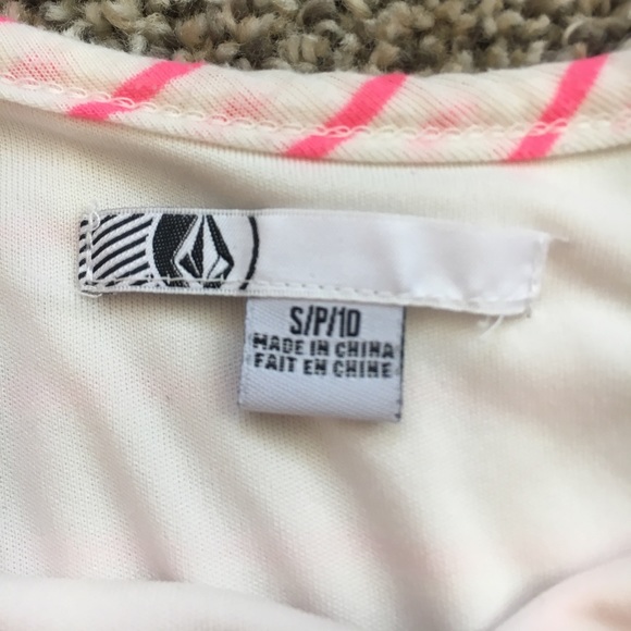 Volcom Pink and White Summer Dress (Size Small) - Picture 2 of 3