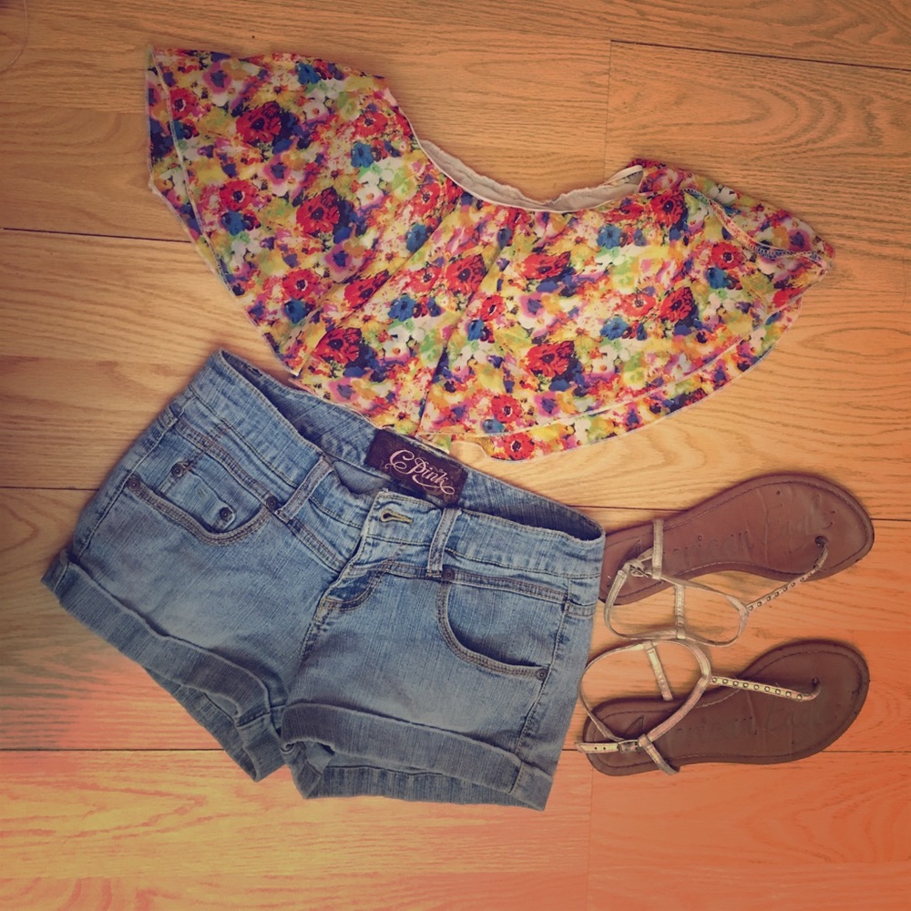 Floral tube top