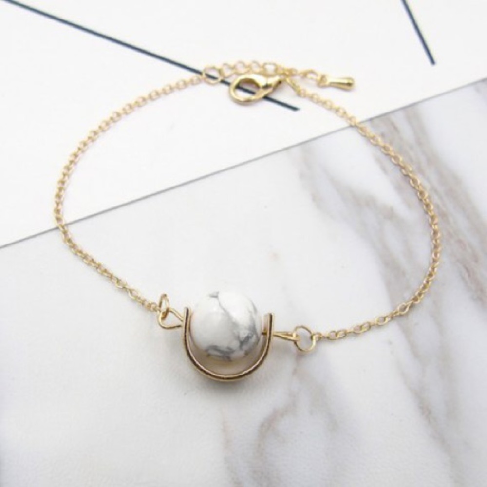 "Maisy" Bracelet  ||  Gem Stone Chain Bracelet