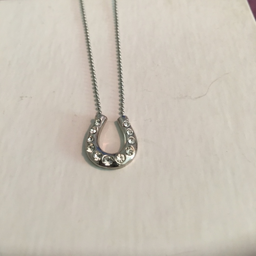 Silver Horse Shoe Necklace