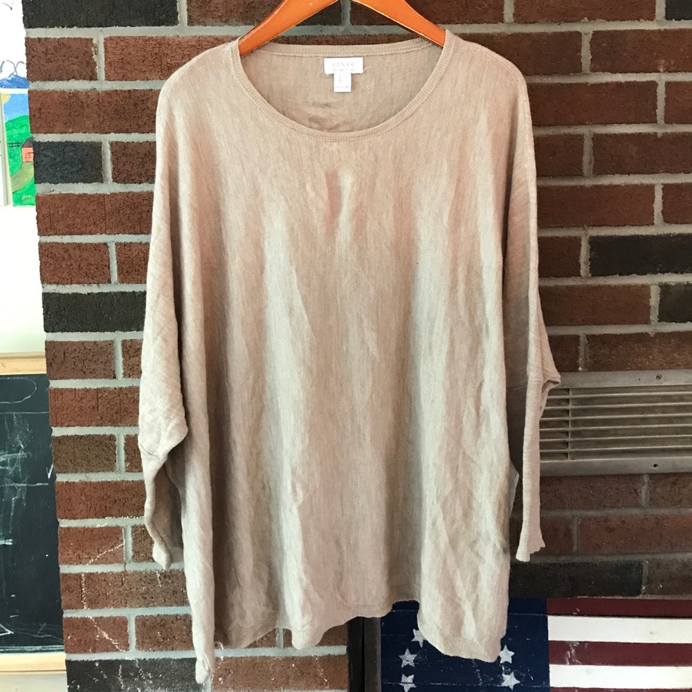 Merino Wool poncho sweater