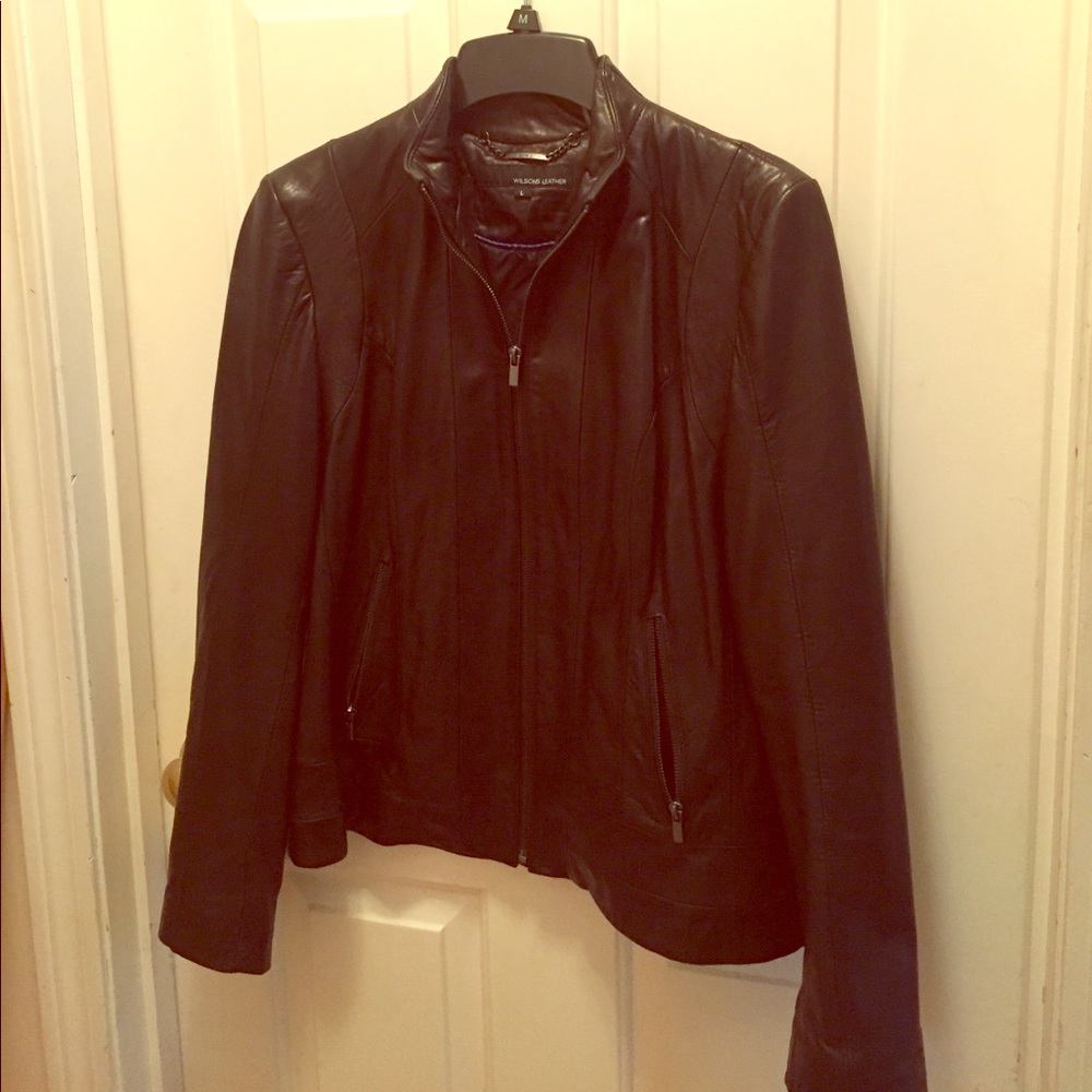 Wilson Leather jacket, black soft leather size L