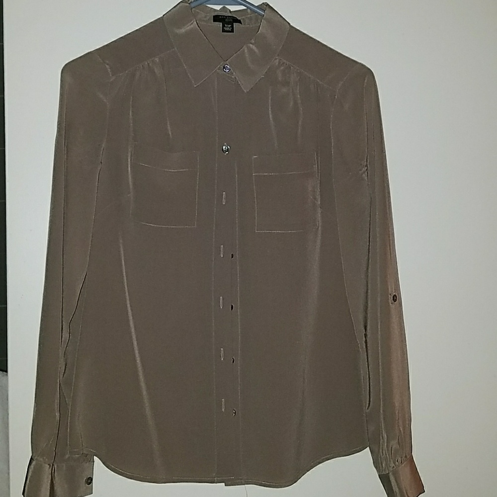 Ann Taylor 100%  Silk Blouse