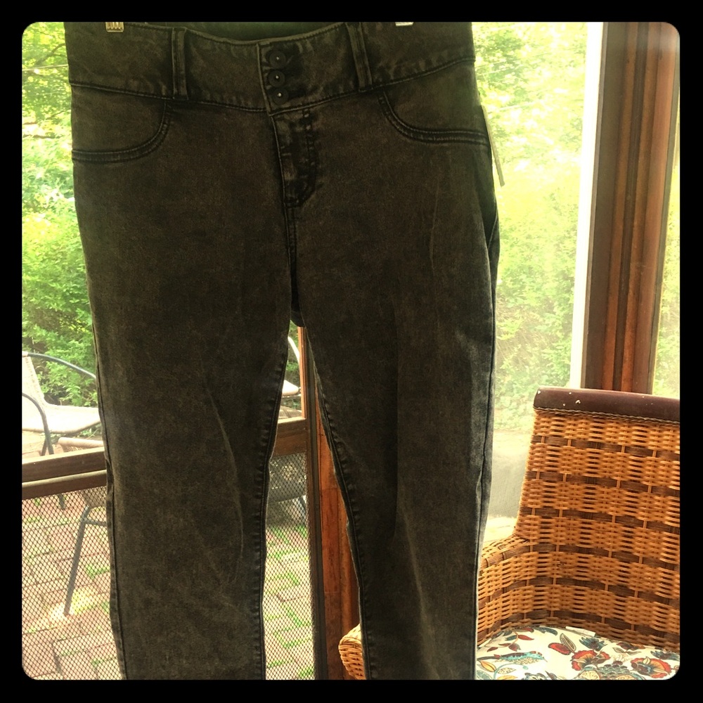 Love sick super skinny black washed jeans