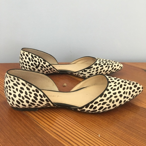 Banana republic calf hair polka dot d'orsay flats - Picture 1 of 4
