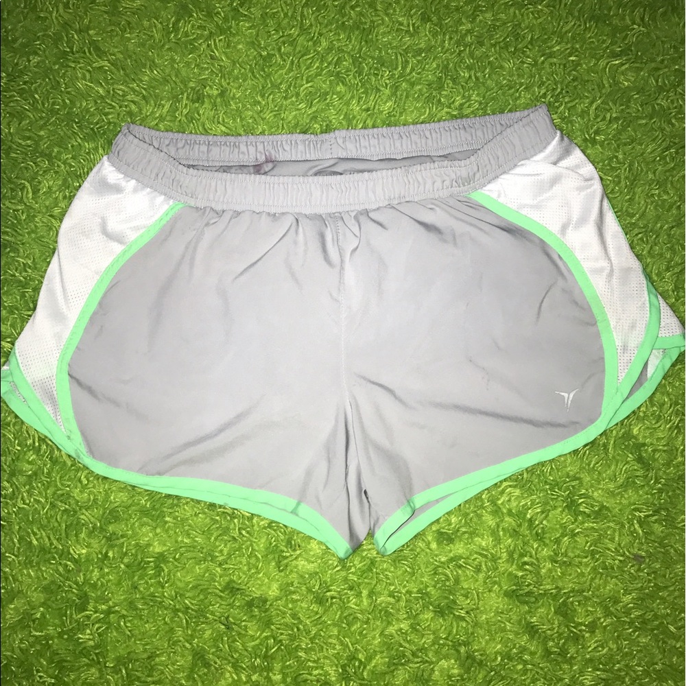 Green and grey Old Navy athletic shorts