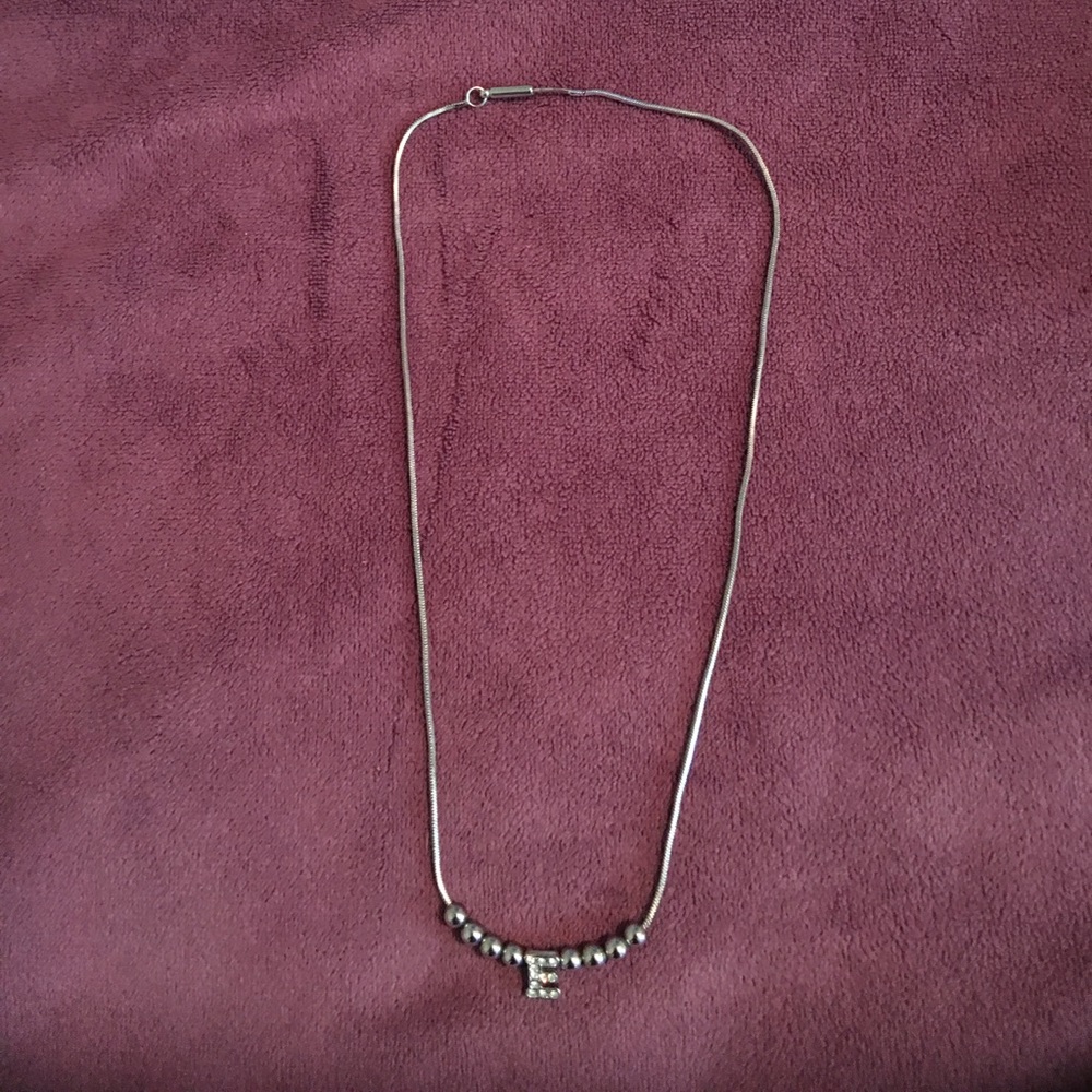 E Initial Necklace