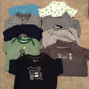 Group of 9 onesies