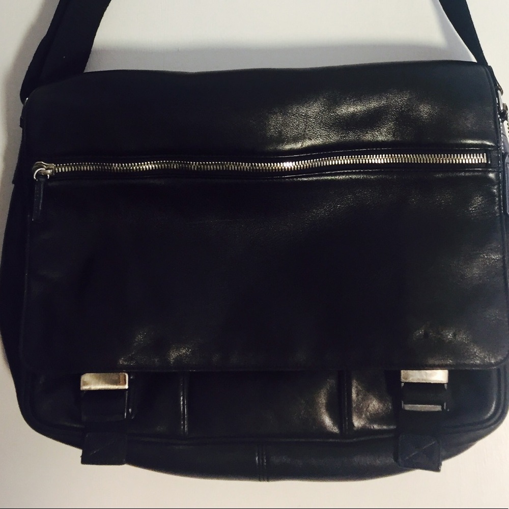 Coach Men's Leather Messenger Bag