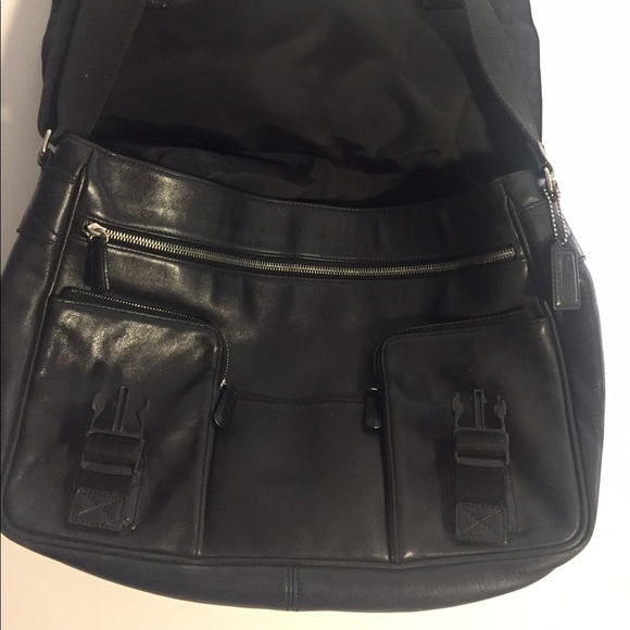 Coach Men's Leather Messenger Bag - Picture 2 of 4