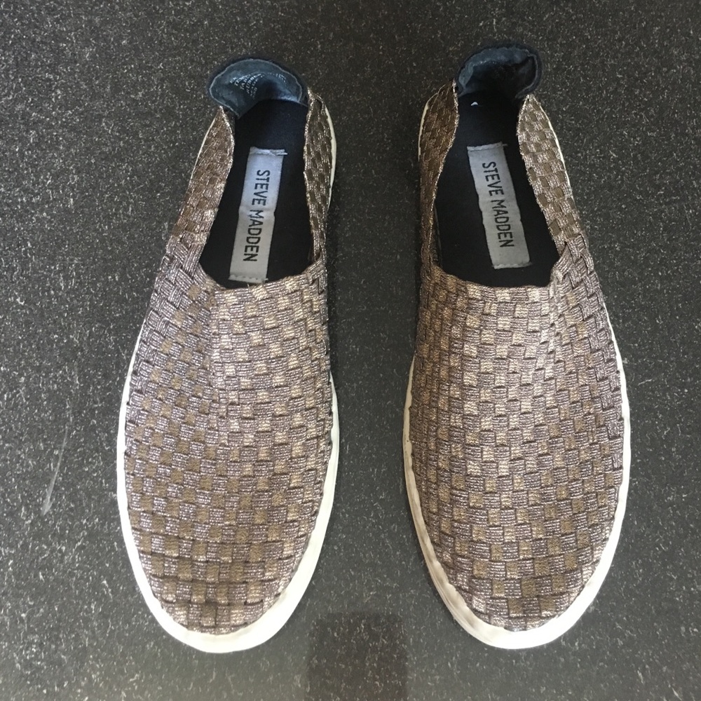 Steve Madden Woven Slip on Sneakers