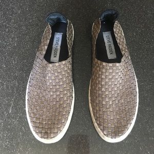 Steve Madden Woven Slip on Sneakers