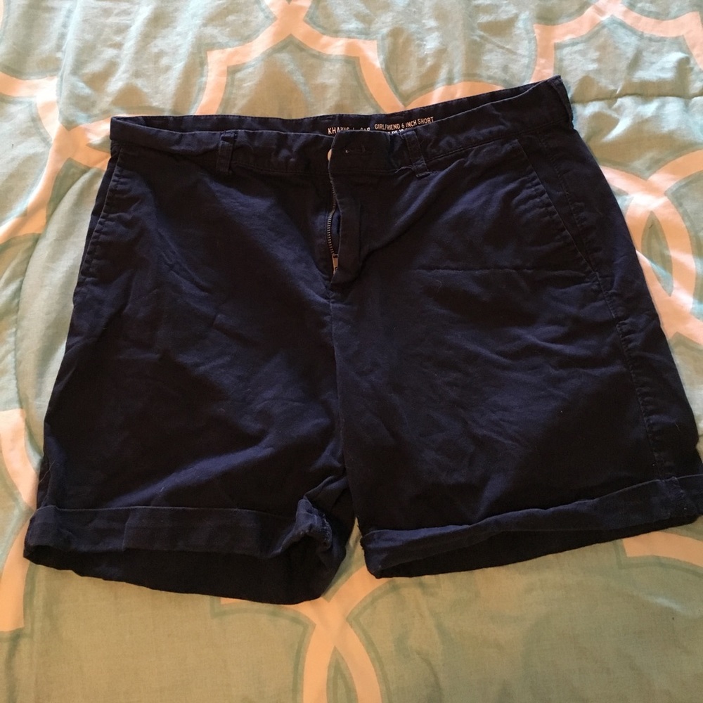 Gap Navy blue "girlfriend" shorts