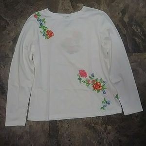 *Price Drop* White Talbot Floral Shirt