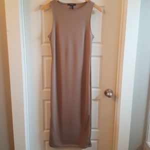 F21 Sexy Ribbed Midi Tank Dress