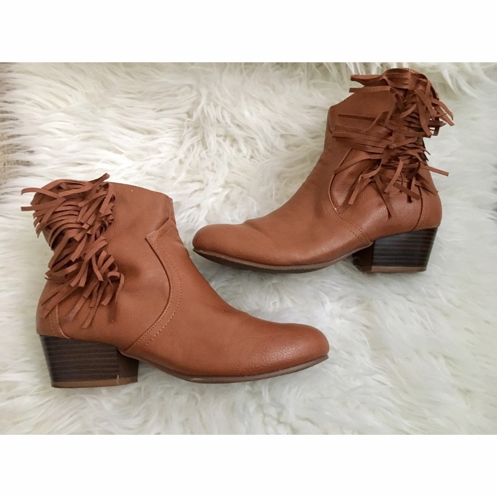 Fringe Ankle Booties