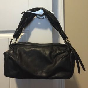 NWT Coach black leather shoulder bag