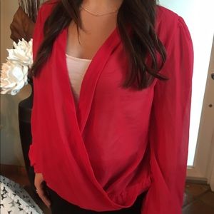 Beautiful one red blouse. Great condition.