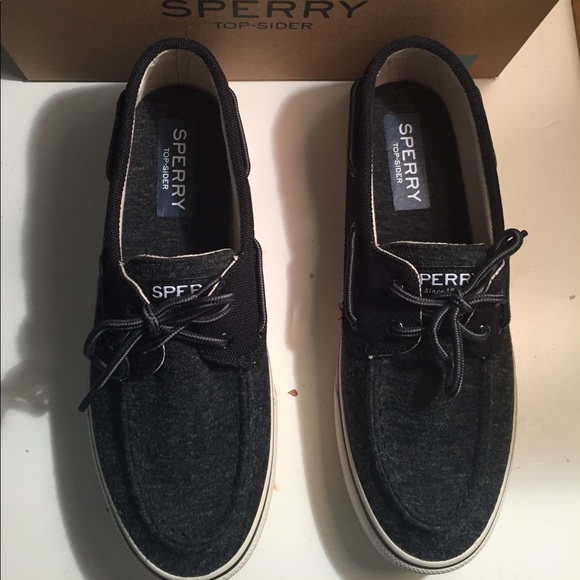 Sperry Other - NWT Men's Sperry Top-Sider Black 2-Eye Shoe - 9.5