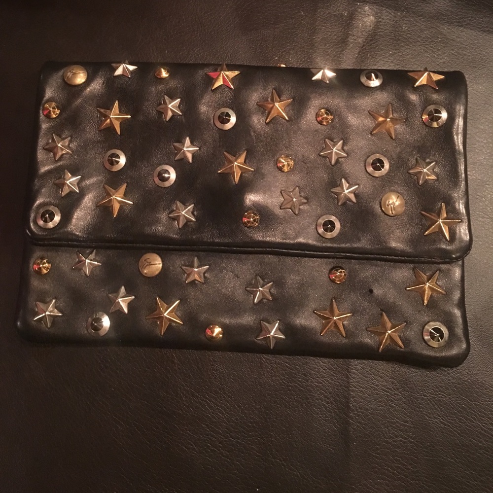 Giuseppe Zanotti leather clutch
