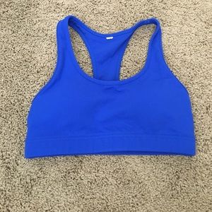 Lorna Jane sports blue bra euc size small